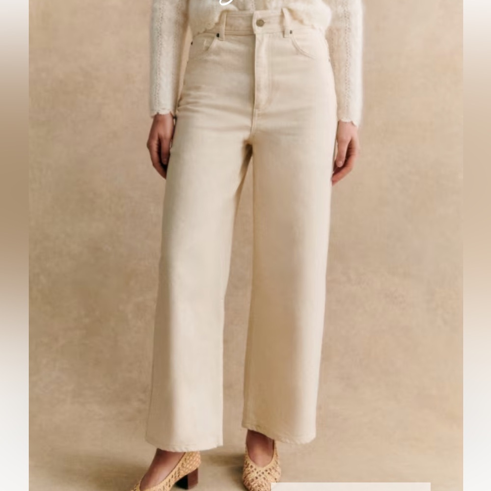 Sezane Denim Le Crop Pants NWOT